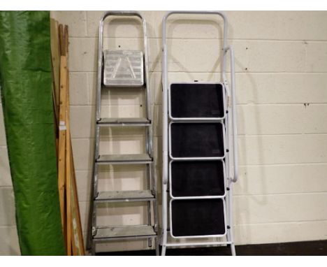 Two pairs of step ladders. Not available for in-house P&amp;P 