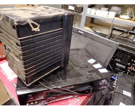 Philips video VHS recorder, Videoplus, with remote. All electrical items in this lot have been PAT tested for safety and have