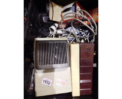 Mixed electrical items to include Braun slide projector. Not available for in-house P&amp;P 
