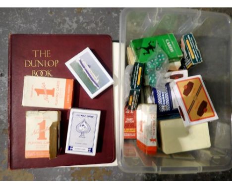 Selection of playing card sets and small game packs. Not available for in-house P&amp;P 