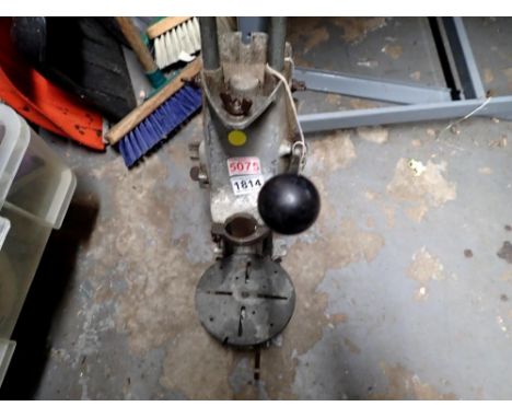 Vintage drill stand. Not available for in-house P&amp;P 
