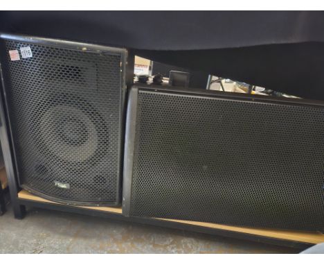 Two speakers, Neo 15A active speaker and a Nevada PA-200 passive speaker. Not available for in-house P&amp;P 