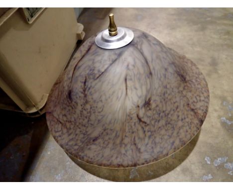 Glass light shade, D: 32 cm. Not available for in-house P&amp;P 