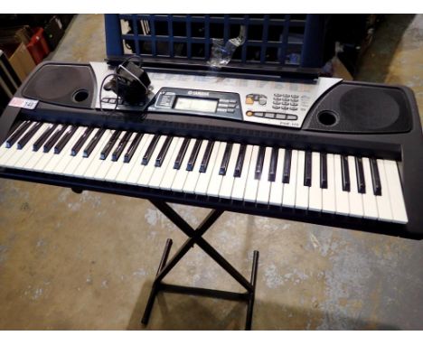 Yamaha PSR-175 keyboard and stand. All electrical items in this lot have been PAT tested for safety and have passed. This doe