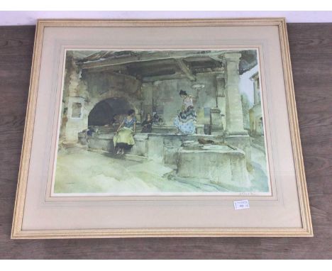 SIR WILLIAM RUSSELL FLINT SIGNED PRINT,along with five other prints (6)