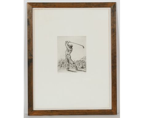 * PETER HOWSON OBE,
PAR 3
limited edition drypoint, signed, titled, dated '95 and numbered 5/50 in pencil
27cm x 21cm
Framed 