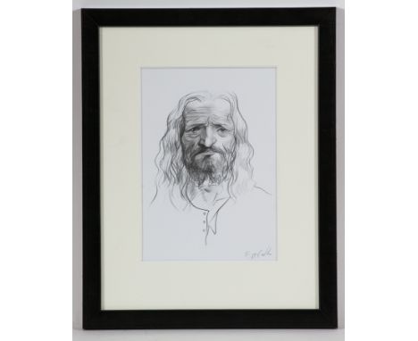 * FRANK MCFADDEN,
SELF PORTRAIT
pencil on paper, signed in pencil
28cm x 19.5cm
Mounted, framed and under glass