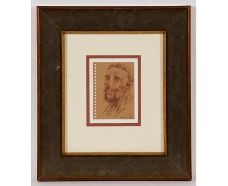 * PETER HOWSON OBE, 
BEARDED MAN
pastel on paper, signed and dated '06
15.5cm x 11cm
Mounted, framed and under glass