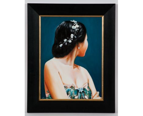 LAURA KEARNEY,
PORTRAIT OF A LADY
oil on canvas, signed
40cm x 30cm
Framed
