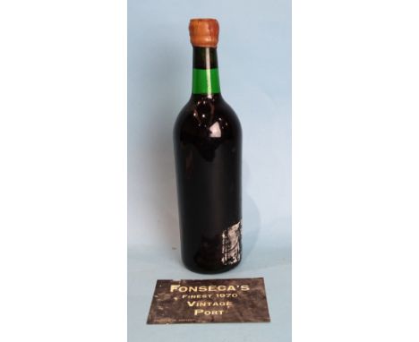 Fonseca's Finest 1970 Vintage Port, one bottle, (low neck, capsule intact, slight weeping, label detached but present). 