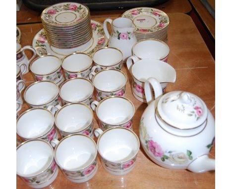 A Royal Worcester 12-place setting tea service, in the Royal Garden pattern