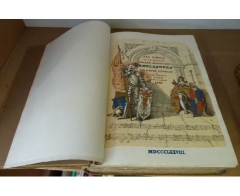 LAING DAVID (Ed).&nbsp;&nbsp;Facsimile of an Ancient Heraldic Manuscript Emblazoned by Sir David Lyndsay of The Mount. Crown 