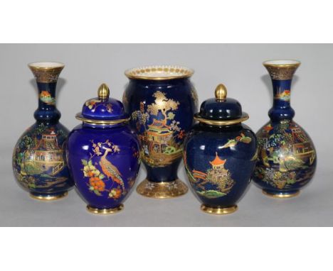 5 pieces of Carlton 'Mikado Pattern'
