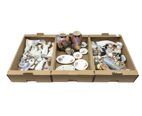 Quantity of ceramics to include Royal Crown Derby 'Derby Posies', Nao figures, Royal Doulton 'The Poacher' etc