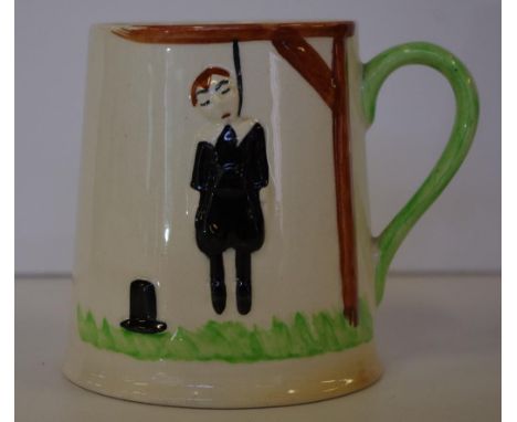 Novelty Carltonware "Hang mans" mug with verse to back, H9.5cm approx