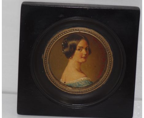 Miniature portrait of a lady