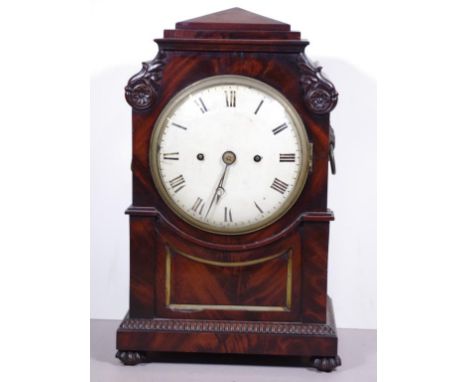 Regency rosewood bracket clock