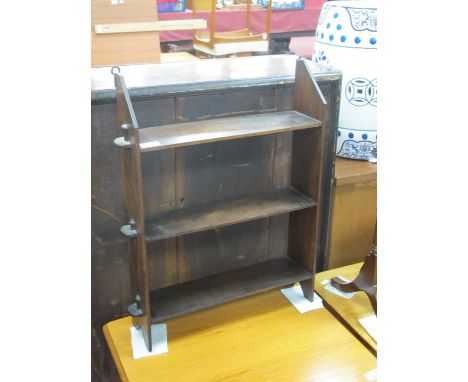 Edwardian Mahogany Book Shelf, 46cm overall width.