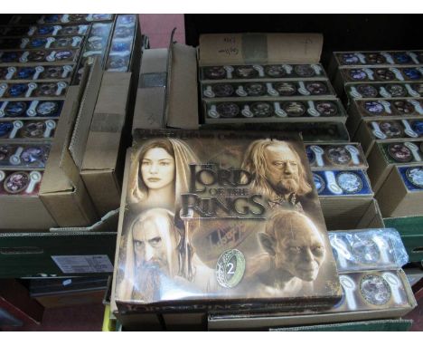 The Lord of the Rings Limited Edition Collectors Plates from series one, two and three to include characters such as Gollum, 