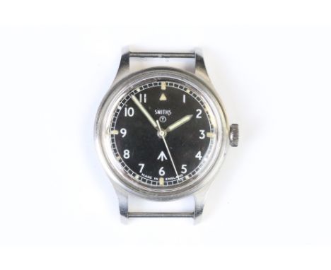 A British Military Issued SMITHS W10 Wristwatch, Broad Arrow Marked To The Dial, Broad Arrow Marked To Verso Together With W1