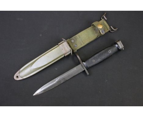 A United States U.S. M7 bayonet complete with U.S.M8A1 scabbard. 