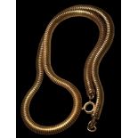Schlangenhalskette Americain Double, L-42 cm