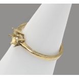 Gold-Ring, 14ct, ohne Stein, 2,1gr., RG 53