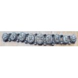 massives Silber-Armband, L-17 cm, Verschluss-Stift fehlt, 34,2 gr., wohl Pakistan/Afghanistan