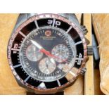Quartz HAU "Constantin Durmont" Chronograph VD 53, Serial: 3360, orig. Band, Werk läuft, sehr gute