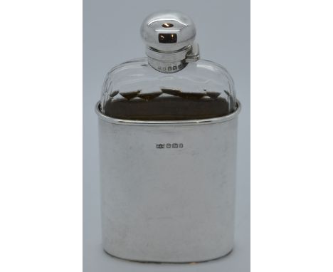 Silver hip flask Mappin & Webb 1896 