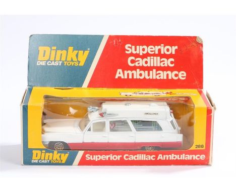 Dinky Diecast toys, Superior Cadillac Ambulance, 288, 1976