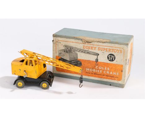 Dinky Supertoys 571 Coles Mobile Crane, housed in its original box