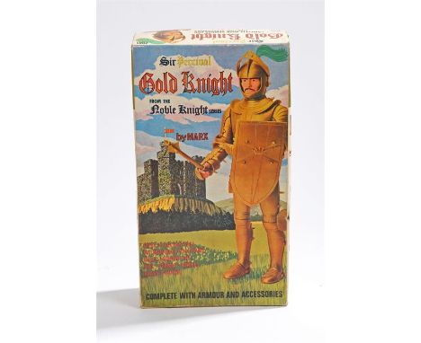 Louis Marx Black Knight, Noble Knight Series, Sir Percival, boxed 