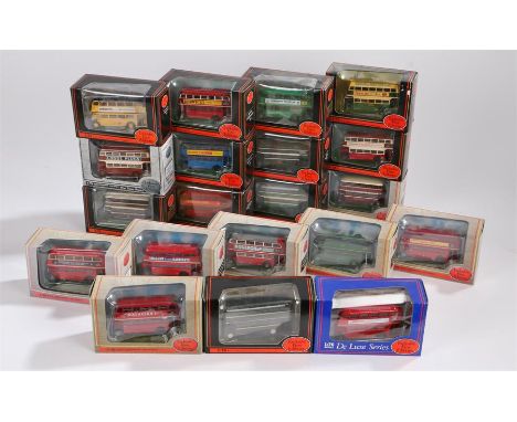 Twenty diecast 1:76 scale model coaches and buses, boxed (20)