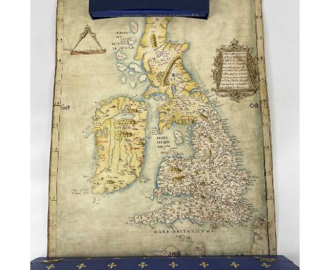 The Folio Society. King Henry's Map of The British Isles, limited edition 2750 copies, within its own decorative fleur-de-lis