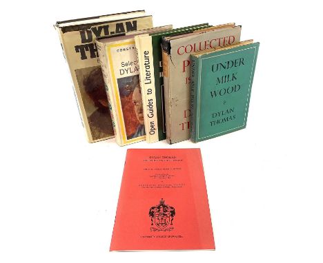 Six works by and about Dylan Thomas. 'Under Milk Wood', reprint, unclipped DJ, original cloth, J.M.Dent and Sons, 1954; 'Coll