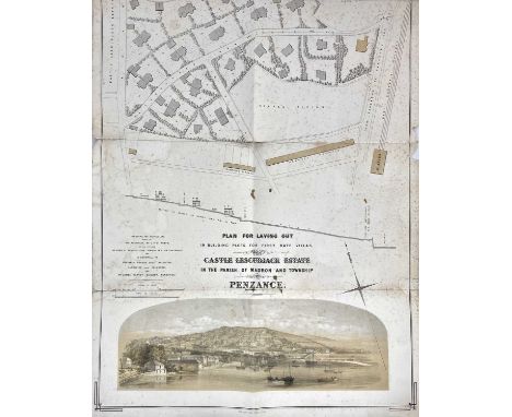 Plan for Castle Lescudjack estate 'Plan for Laying Out in Building Plots for First Rate Villas, Part of, Castle Lescudjack Es