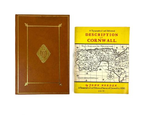 JOHN NORDEN. 'John Norden's Manuscript Maps of Cornwall and its Nine Hundreds'. Facsimile, cloth boards, colour illustrations