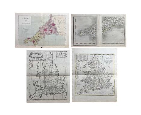 ROBERT MORDEN. 'Britannia Saxonica'. Steel engraved map, circa 18th century, 42.5 x 38.5cm, vg; 'An Accurate Map of England a