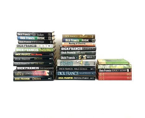 Twenty-six works by Dick Francis, mostly first impressions. Including 'The Danger', 'Whip Hand', 'Reflex', 'Hot Money' and 'D