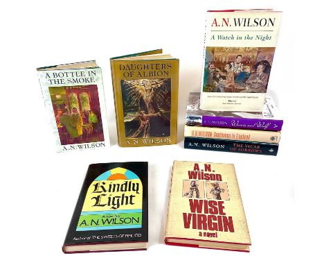 A.N. WILSON KINDLY LIGHT By A.N. Wilson (1979) Secker &amp; Warburg. First edition and WISE VIRGIN (1983) Secker &amp; Warbur