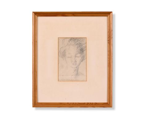 SIR OSWALD BIRLEY (BRITISH 1880-1952)  PORTRAIT OF BARBARA GIBBS Pencil Signed and dated 1920 (lower left) 13 x 8.5cm (5 x 3¼