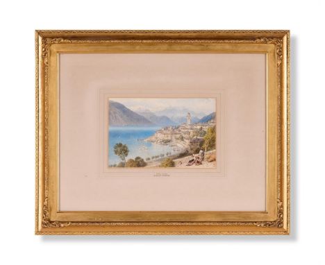 MYLES BIRKET FOSTER (BRITISH 1825-1899)  LAKE ORTA  Watercolour and bodycolour 14.4 x 22.2cm (5½ x 8½ in.)Provenance: Bought 