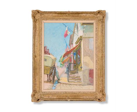 λ&nbspLAURA SYLVIA GOSSE (BRITISH 1881-1968)  LE QUATORZE JUILLET, ENVERMEU, PRÈS DIEPPE  Oil on canvas Signed (lower right) 