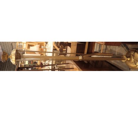 Brass standard lamp 