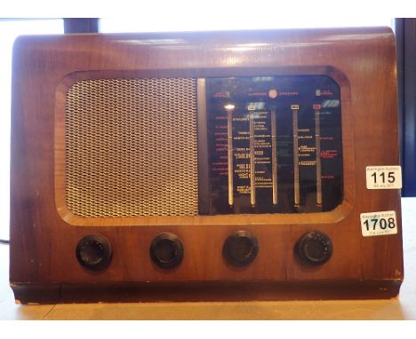 Vintage Pye valve radio