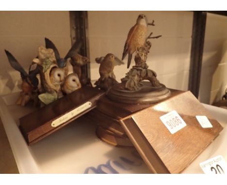 Tray of Leonardo bird figures 