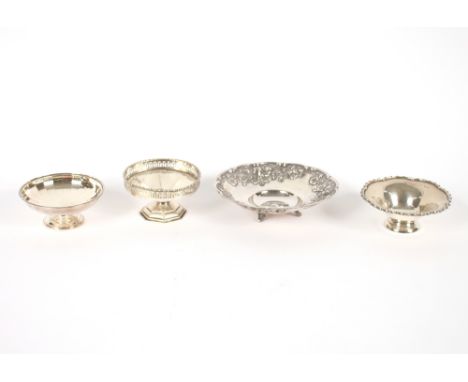 A George V silver sweetmeat stand, by Mappin &amp; Webb,&nbsp;Sheffield 1931; another of octagonal form with pierced border, 