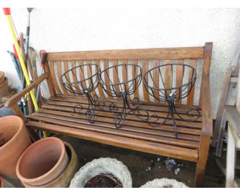 HARDWOOD GARDEN BENCH
