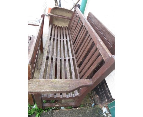 LARGE HARDWOOD GARDEN BENCH